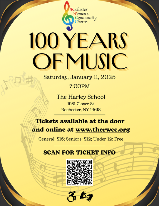 Rochester Women's Community Chorus Presents "100 Years of Music"