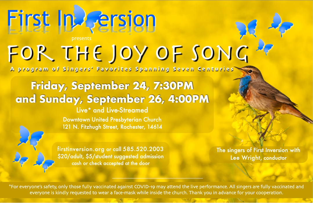 For the Joy of Song: A Program of Singers' Favorites