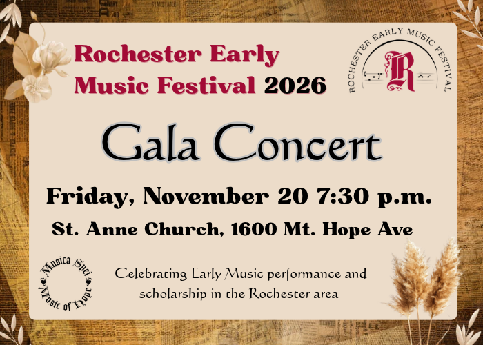 Rochester Early Music Festival Gala Concert