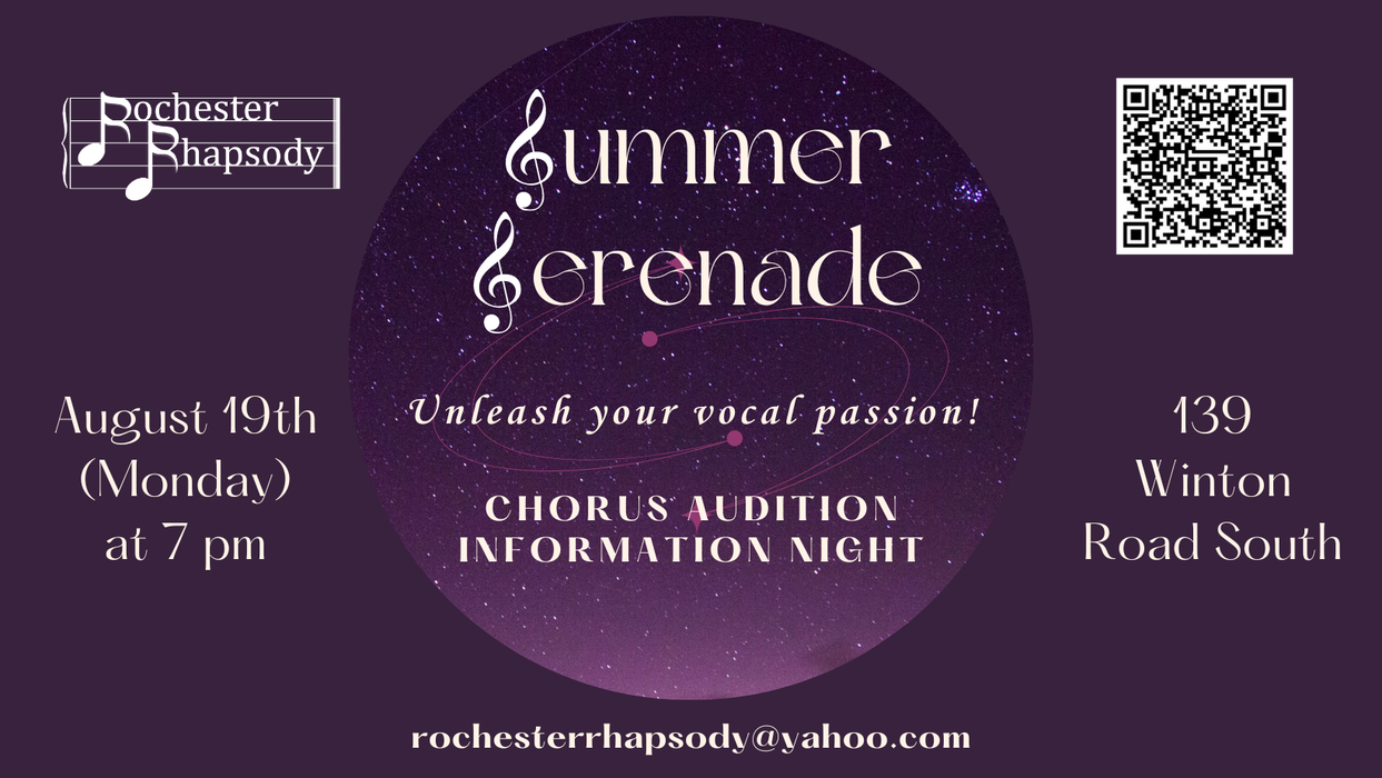 SUMMER SERENADE: Chorus Audition Information Night